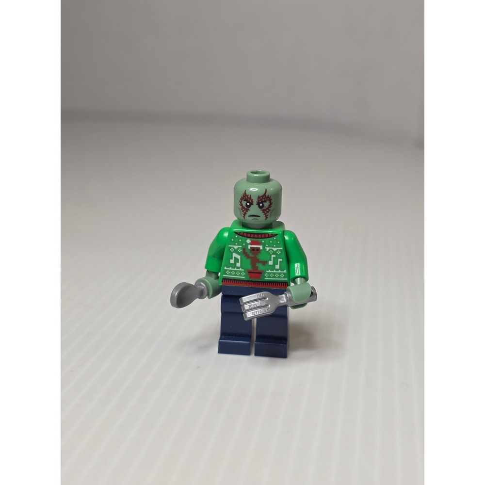 LEGO Drax minifigure featuring a holiday sweater Guardians of the Galaxy